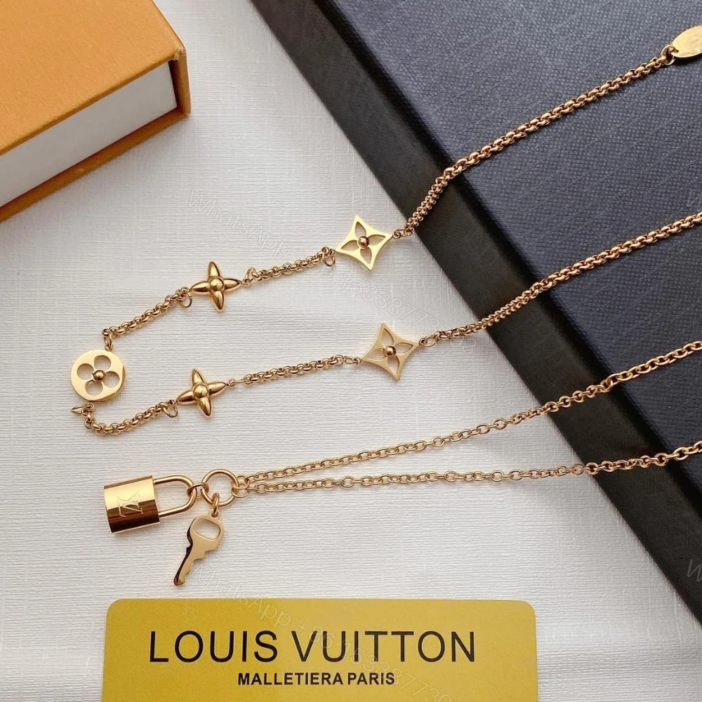 View 5 of Louis Vuitton LV Iconic Charm Necklace Gold M02494