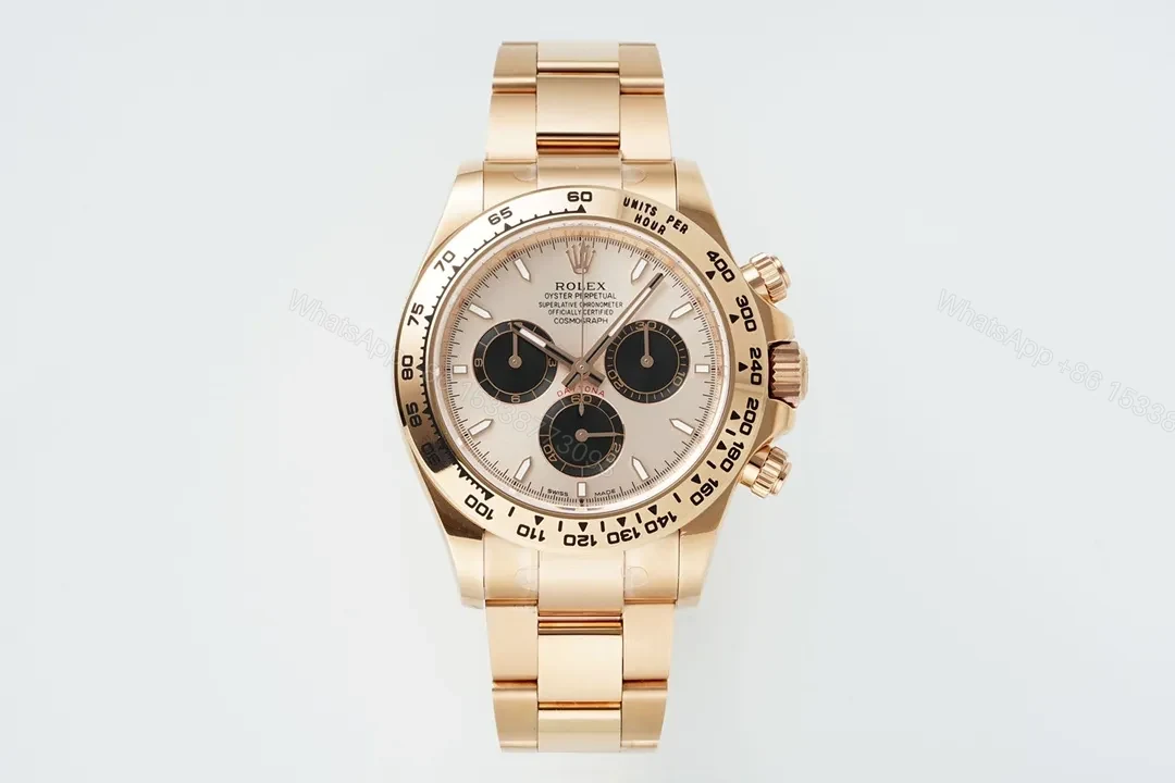 DJ Factory Clean Factory APS Daytona Rose Gold Chocolate Dial Watch — view 1