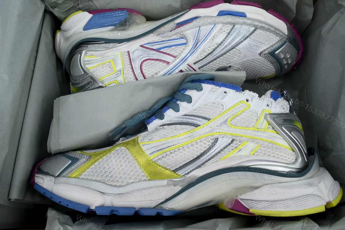 View 6 of Balenciaga Runner Sneaker 'White Purple Blue' 772767 W3RMU 9547