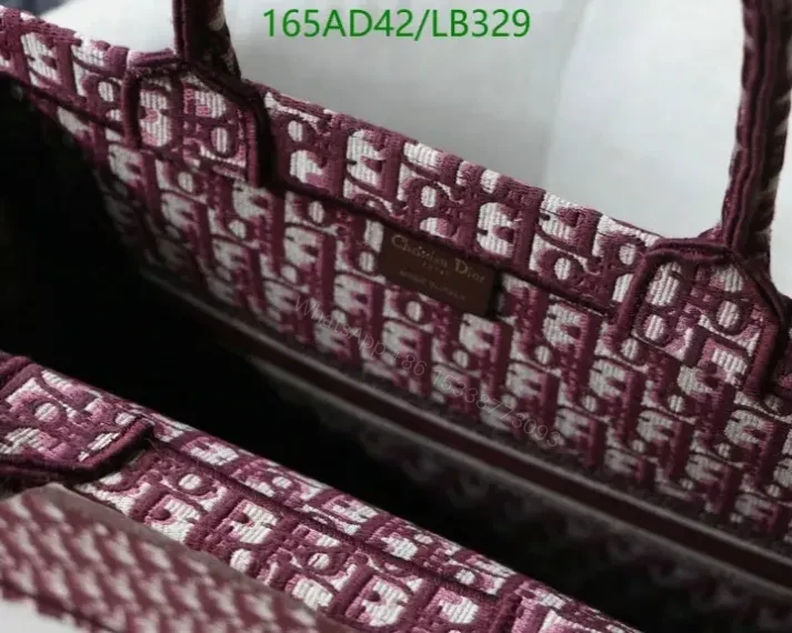 View 19 of Large Replica Dior Book Tote Handbag in Embroidered Canvas HKL478