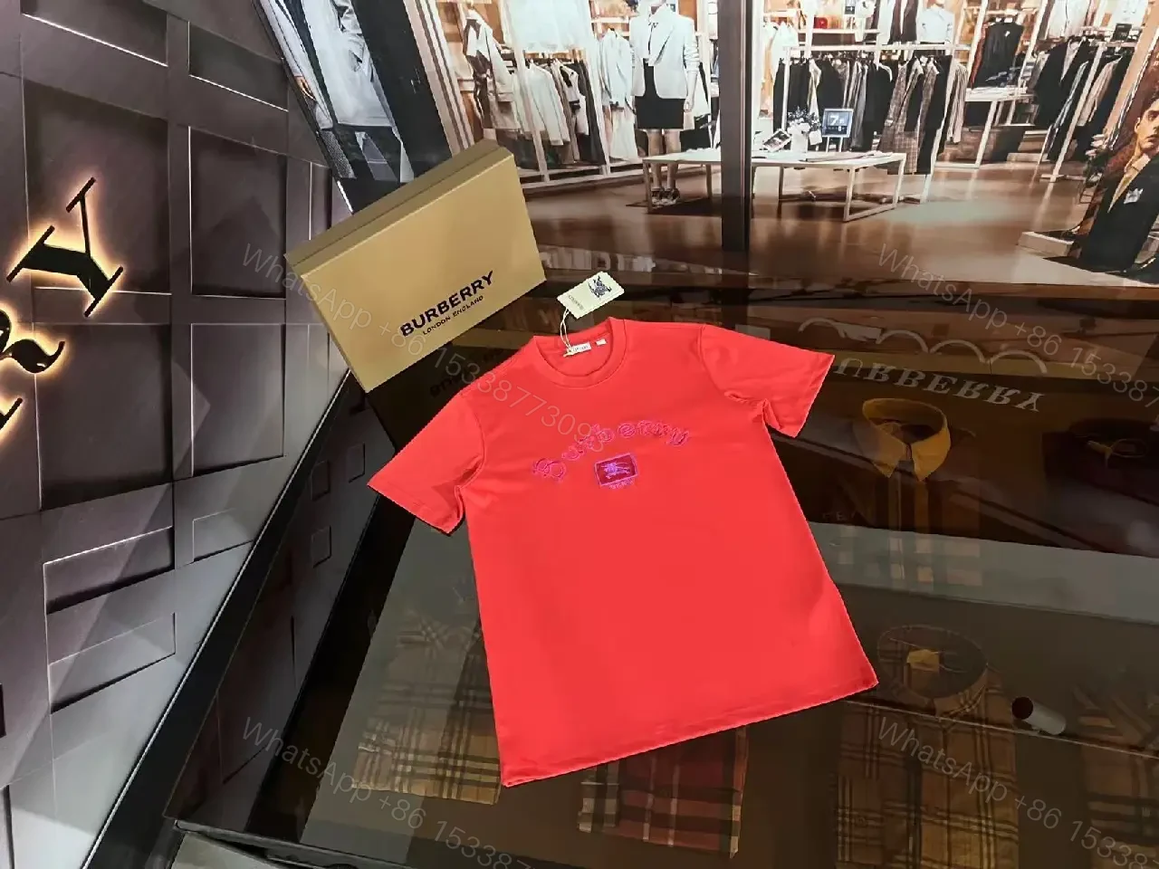 View 3 of Textured Cotton Crest Tee: Luxe Everyday Comfort