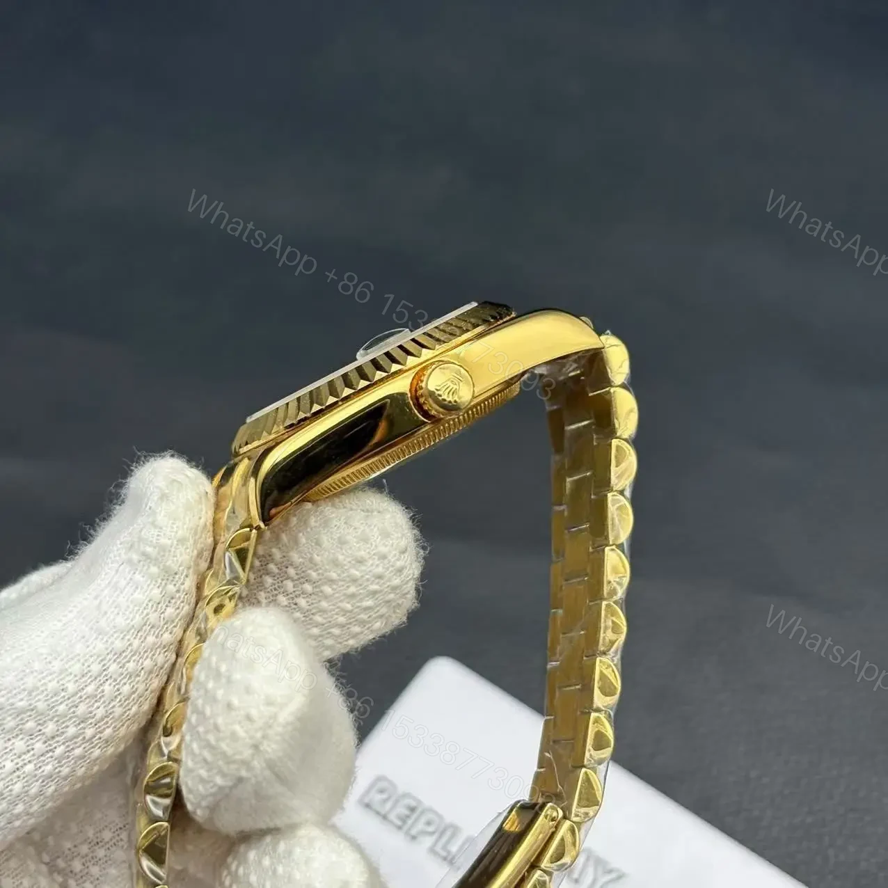 View 5 of Rolex DayDate Black Dial Replica