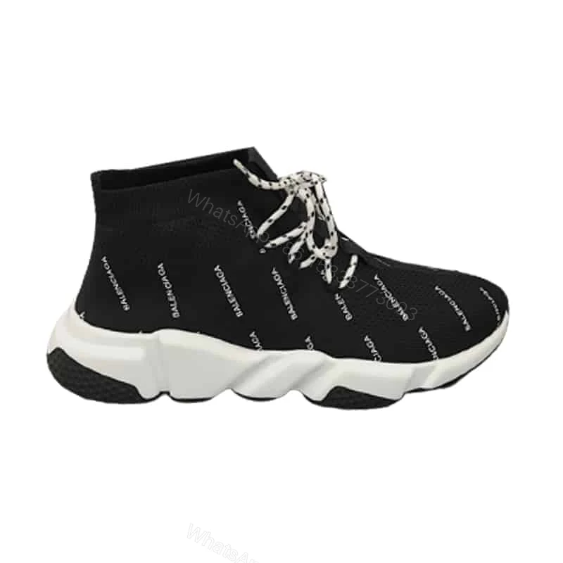 BALENCIAGA MEN’S SPEED LOGO-PRINT SNEAKER – BB166 — view 1