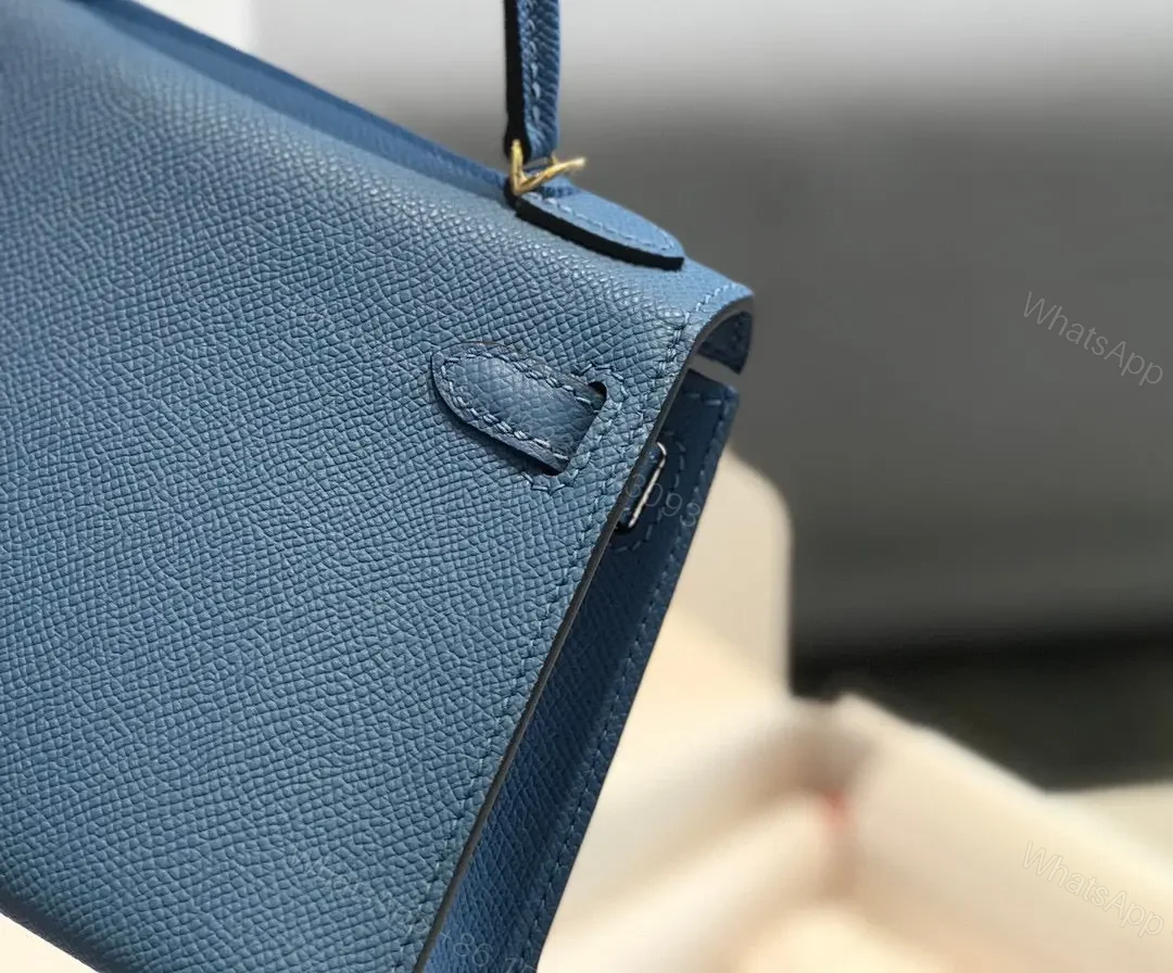 View 4 of HN MINI 20 BLUE EPSOM GOLD HARDWARE