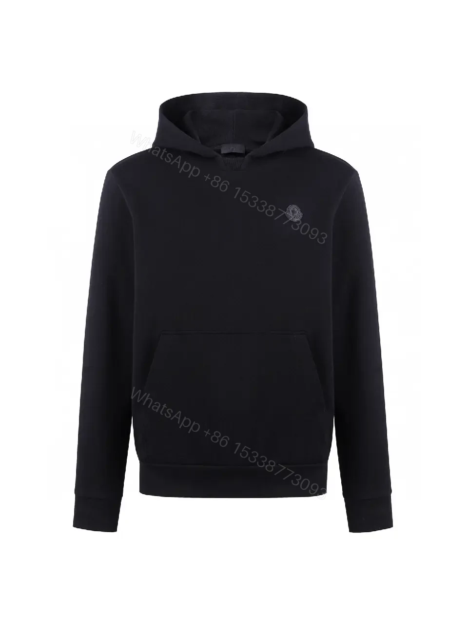 Minimalist Black Hoodie: Premium Comfort & Subtle Logo — view 1