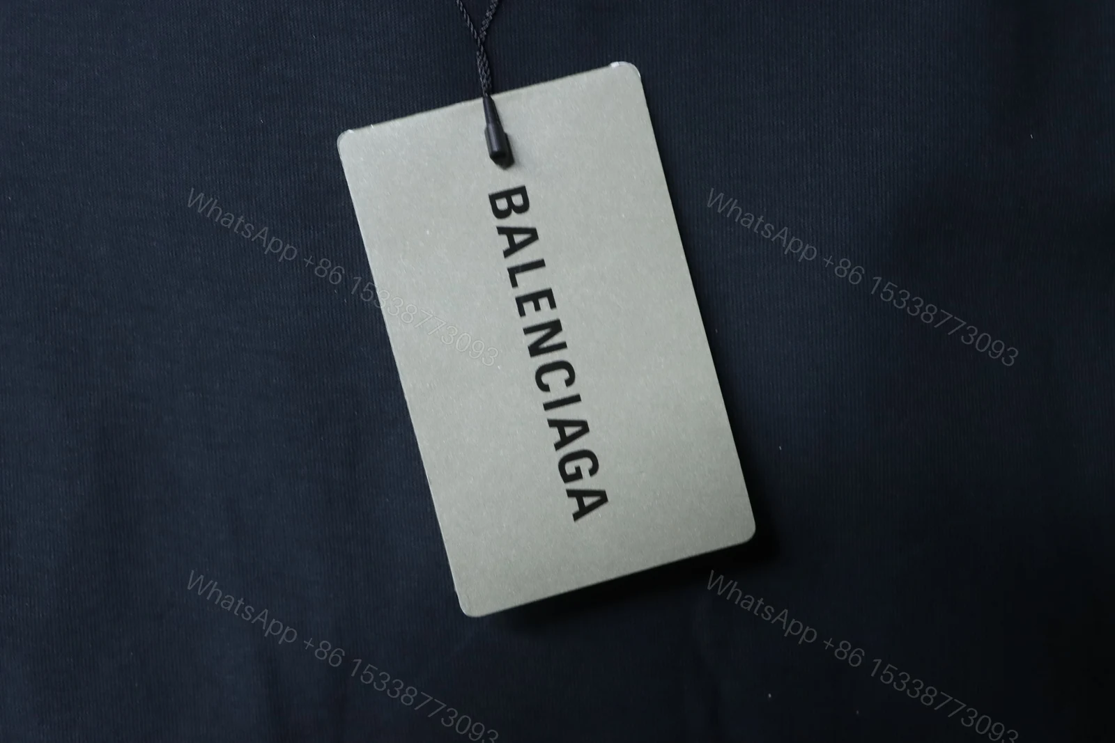 View 7 of Balenciaga Clothes 25SS American Paper Tape Short-Sleeve T-Shirt black
