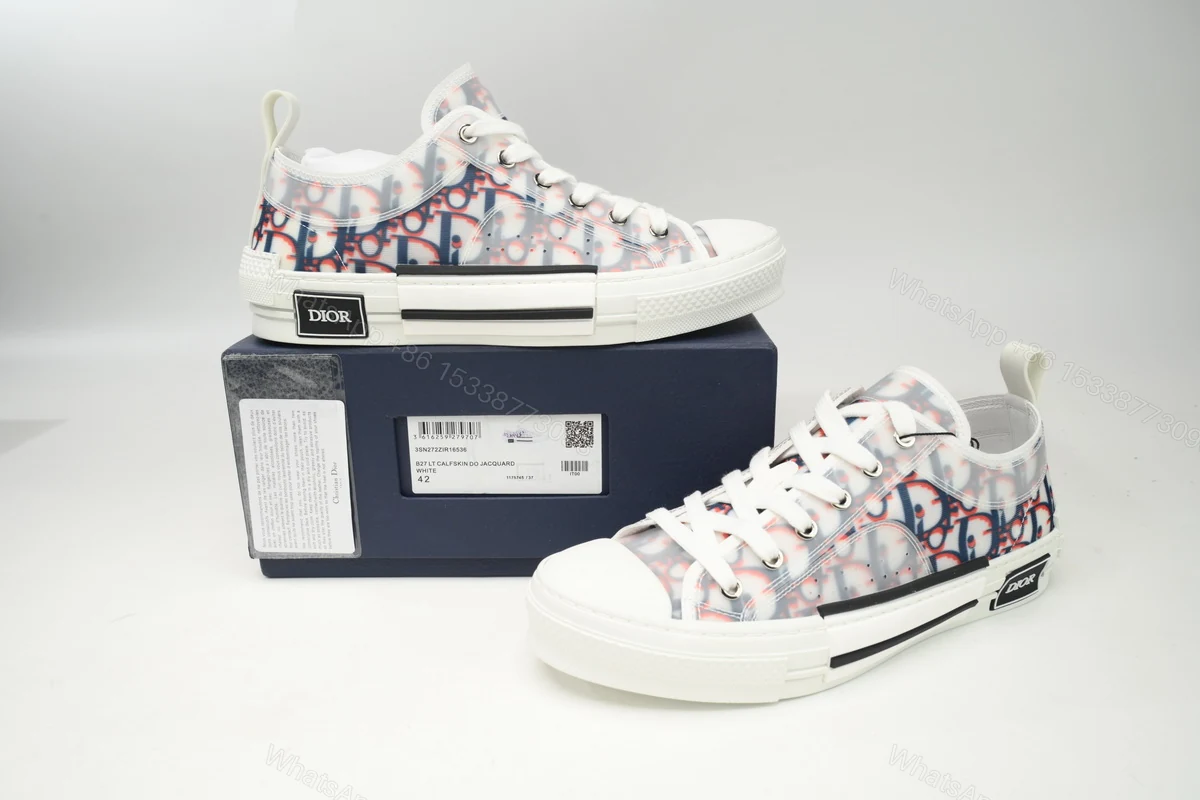 View 2 of Dior B23 HT Oblique Low Bang Blue Red