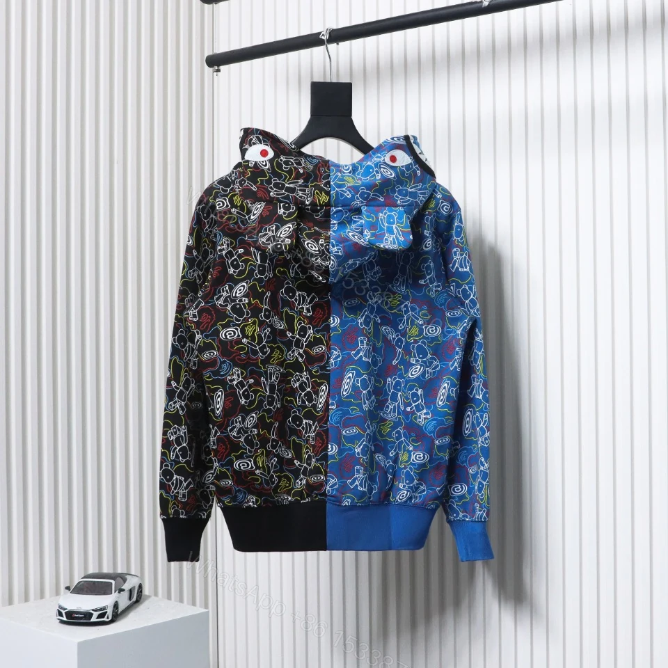 View 3 of BAPE X MEDICOM TOY Co-branded Duplex Camouflage Hooded Hoodie