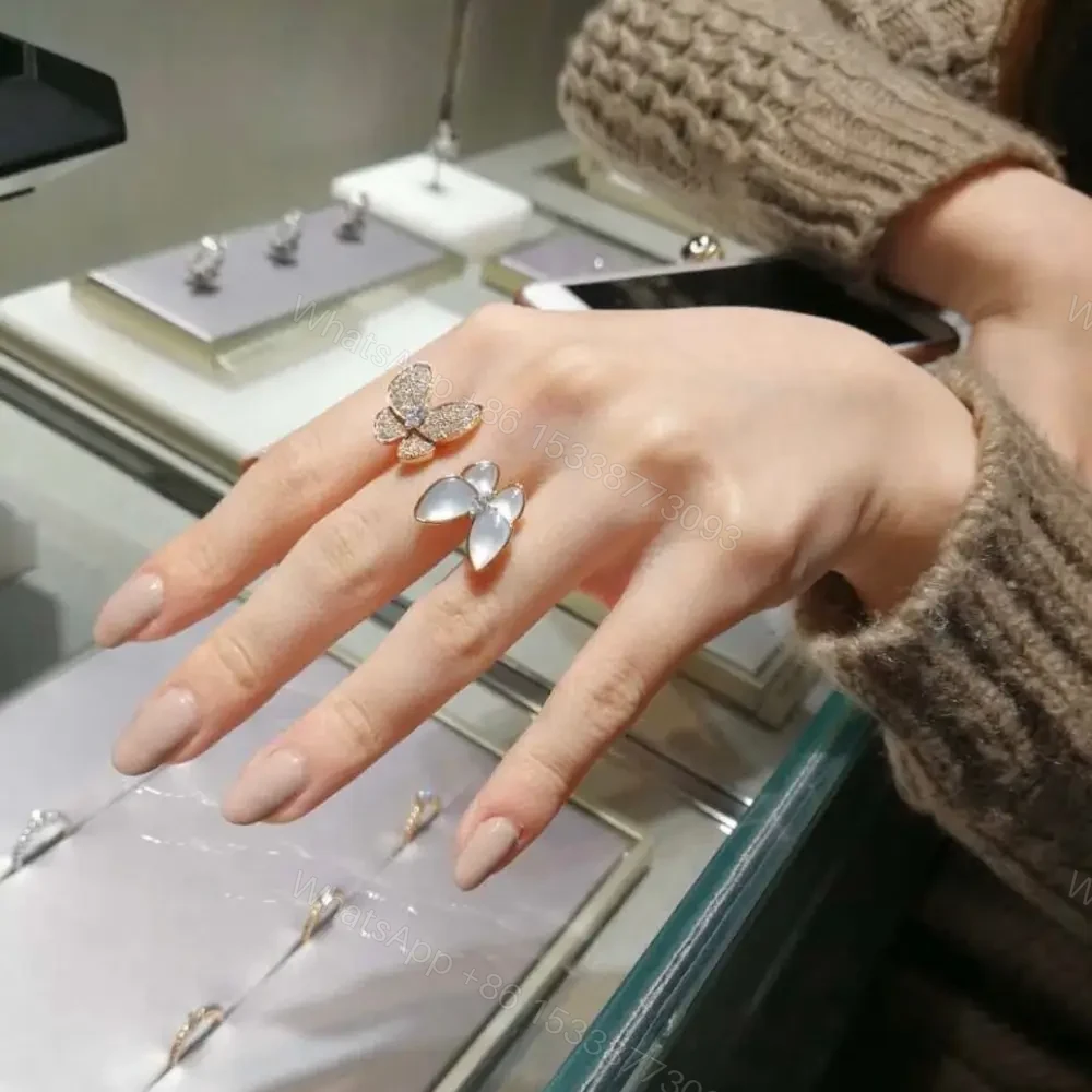 View 8 of 高仿首飾VanCleef&Arpels*RPO7AL0蝴蝶戒指