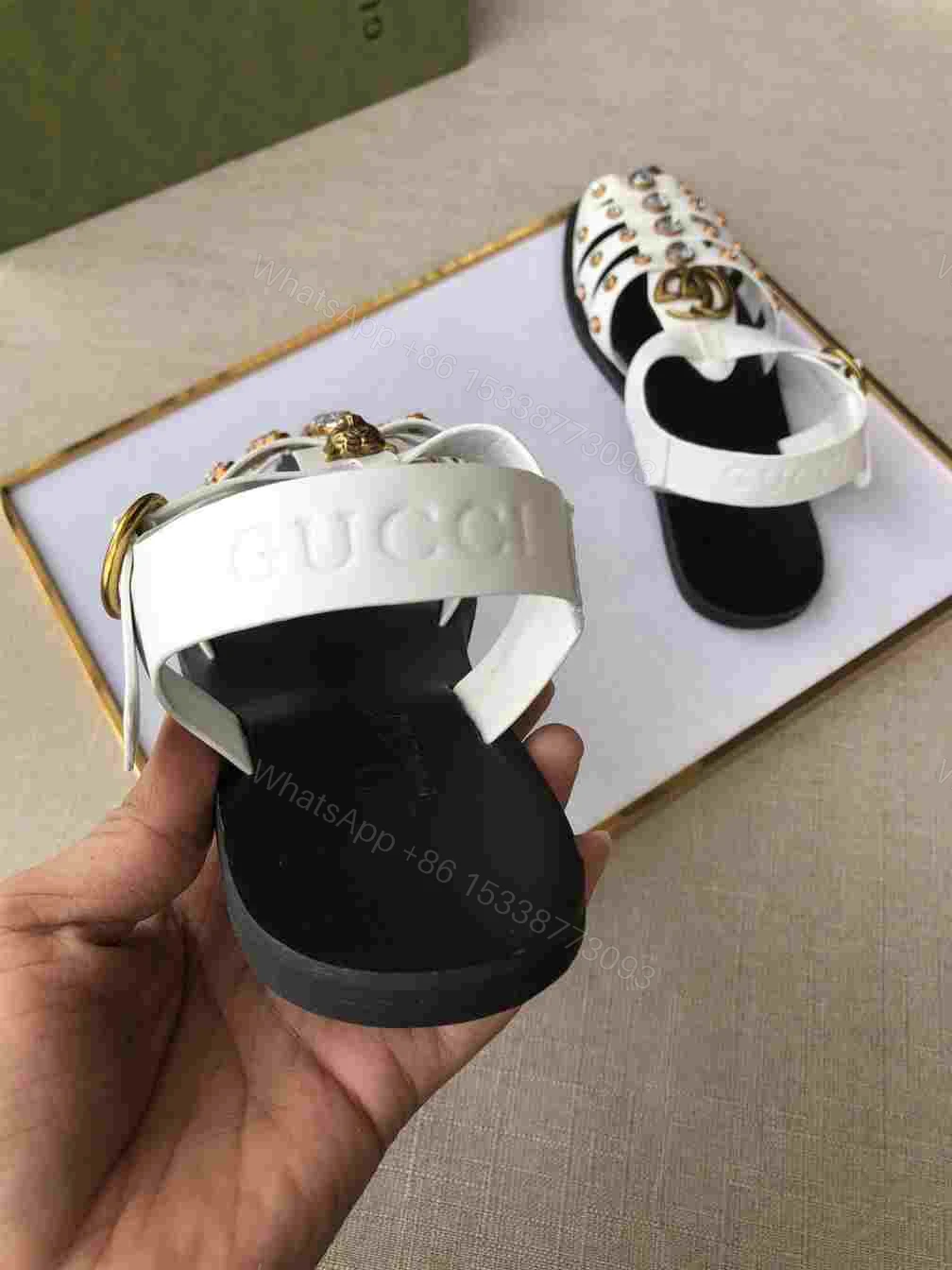 View 3 of GUCCI SANDAL WITH DOUBLE G – SDG001