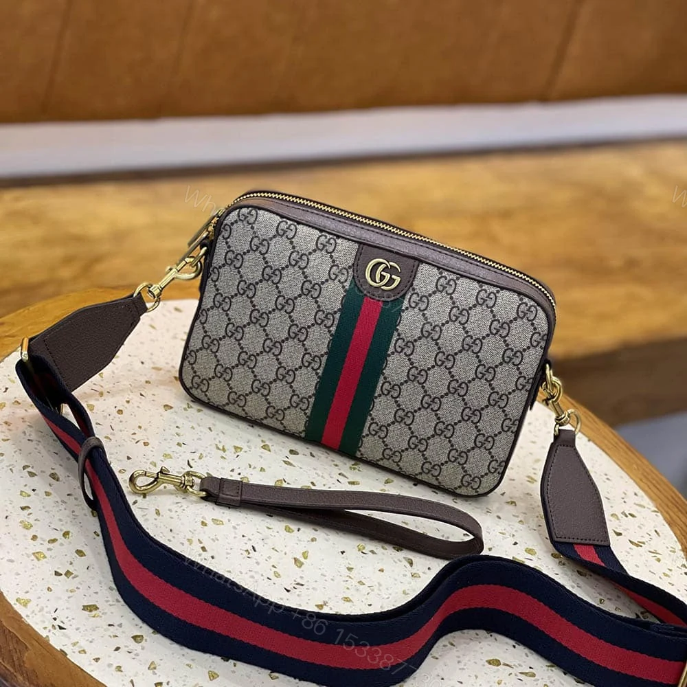 View 2 of Gucci Ophidia GG Shoulder Bag Beige Ebony 23.5Cm