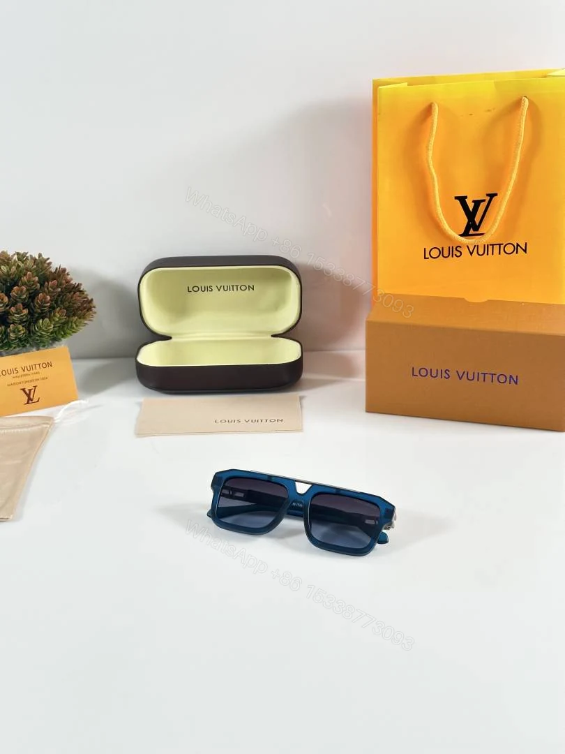 View 4 of First Copy Louis Vuitton 121 Blue Sunglasses