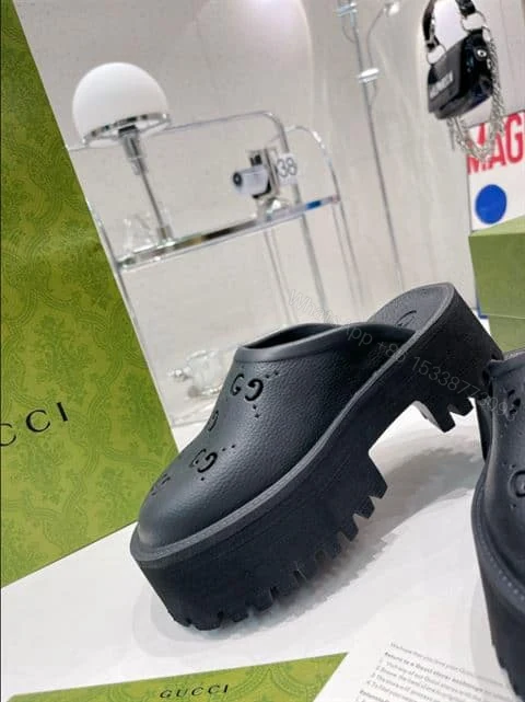 View 9 of GUCCI WONMEN’S PLATFORM PERFORATED G SANDAL – SDG013