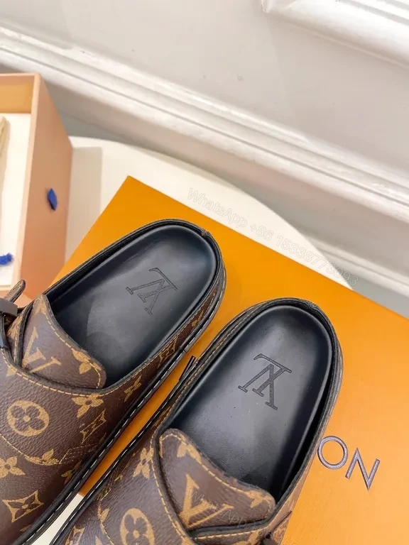 View 8 of Brown Monogram Loafers â€” Premium Patterned, Cushioned Comfort