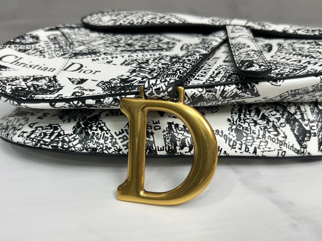 View 4 of Dior 11 Handbags Saddle Bag Woman’s Lock Gold 25x20x6cm