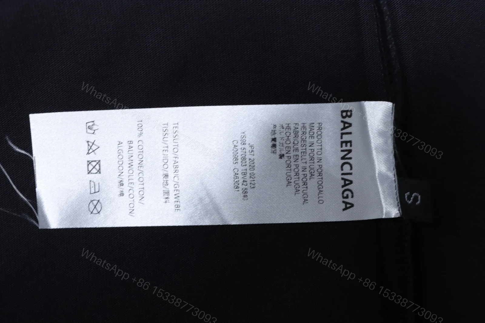 View 6 of Balenciaga Clothes 26SS Chest Crest Embroidered Short-Sleeve T-shirt black