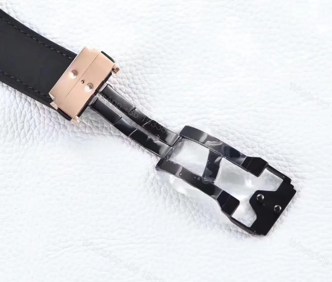 View 9 of Hublot Classic Fusion Rose Gold with Black Dial and Leather Strap Watch