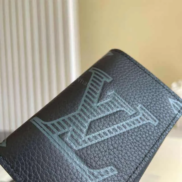 View 5 of Louis Vuitton Pocket Organizer Taurillon Shadow Leather M80038 – RRG025