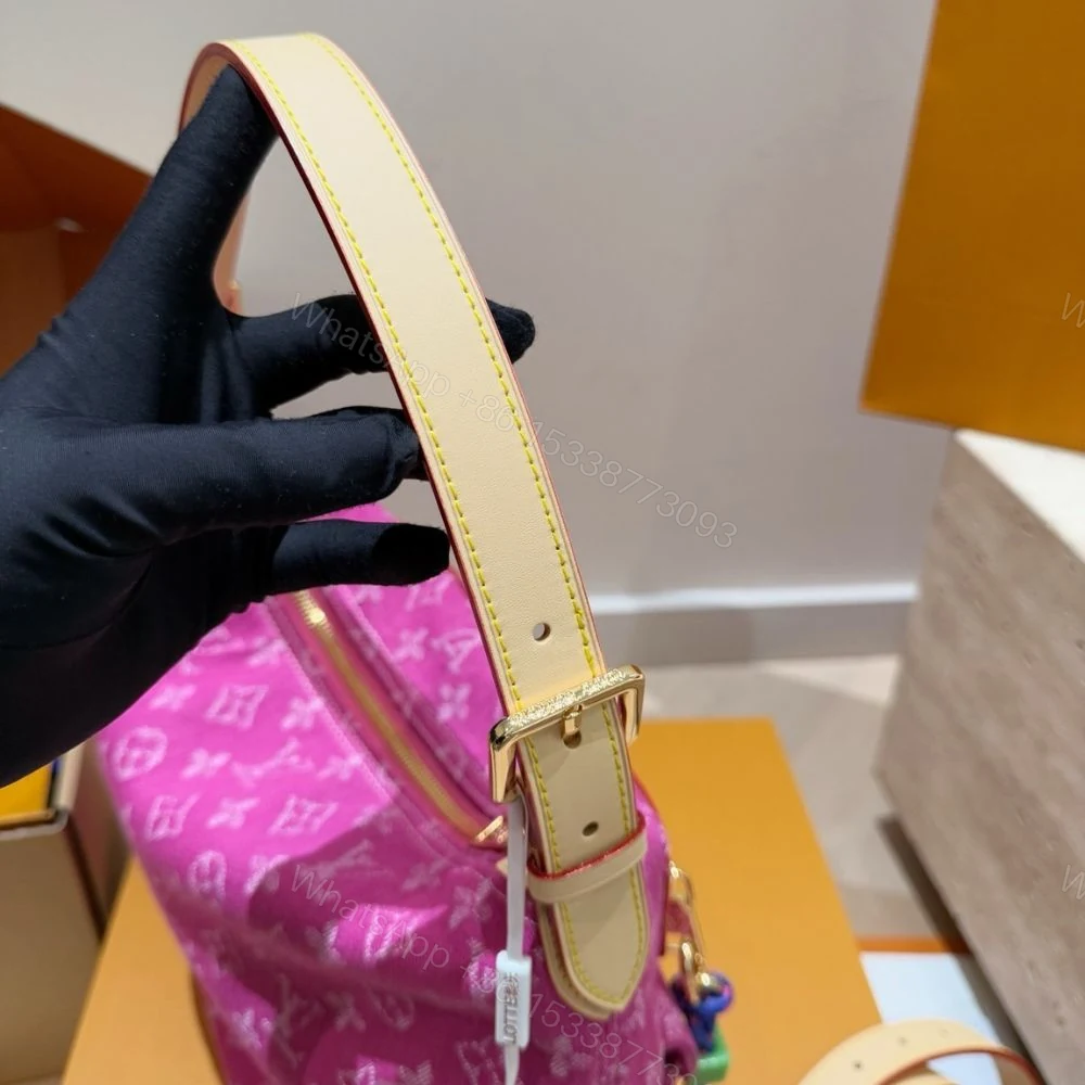 View 8 of Louis Vuitton Baggy Fuchsia Denim 30Cm M28266