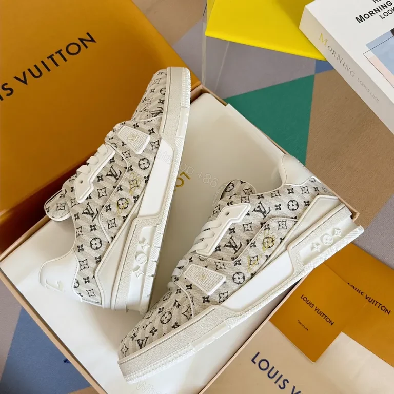 View 4 of Louis Vuitton Monogram High-Top Sneakers: Luxe Comfort