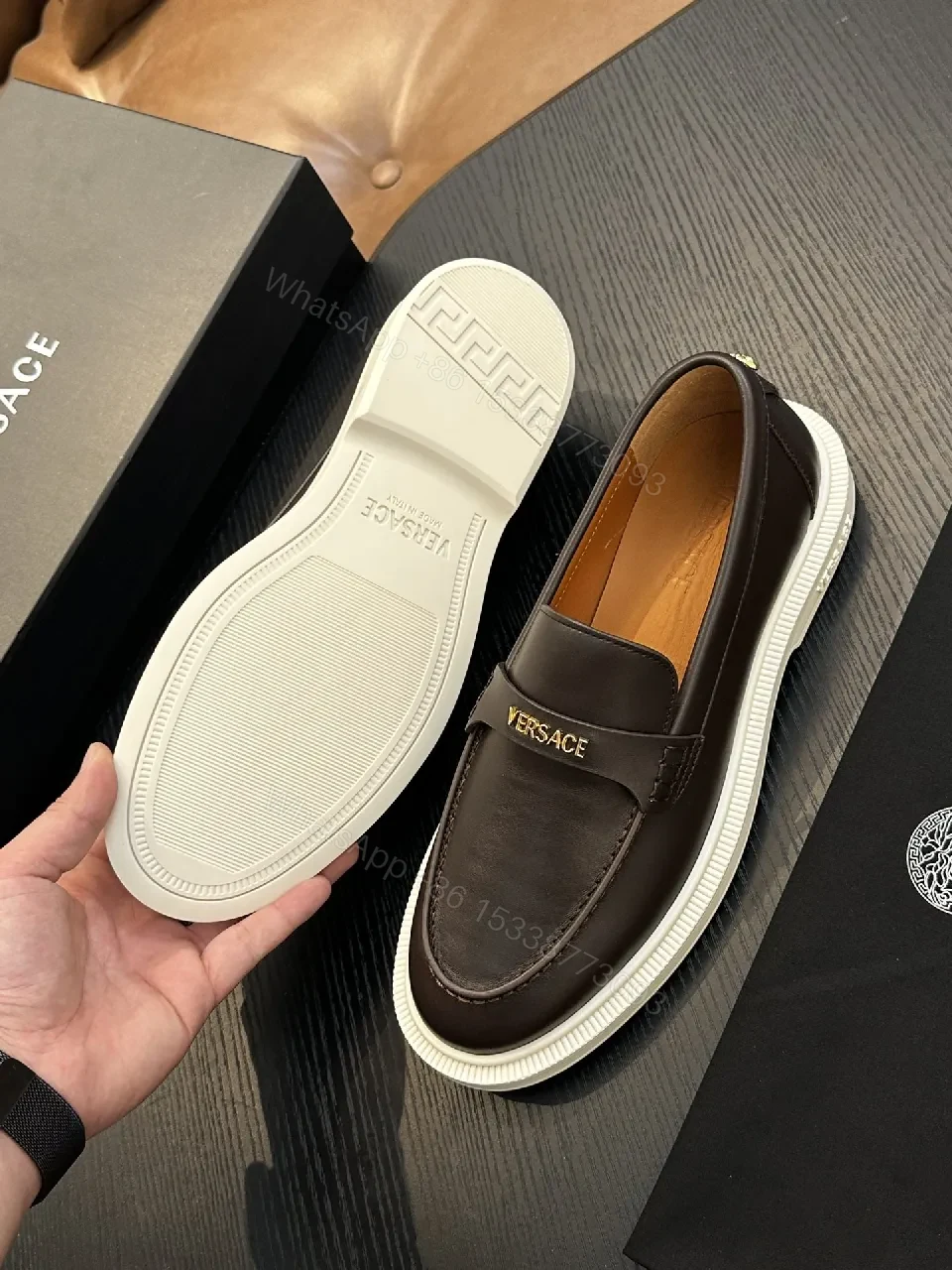 View 4 of Dark Brown Leather Loafers + Premium Calfskin + Sleek Modern + All-Day Comfort + Loafers