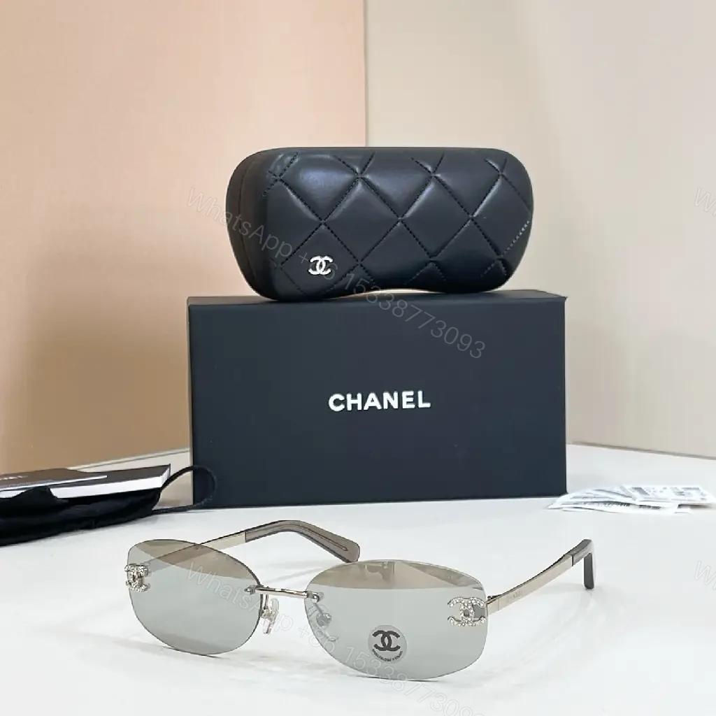 View 7 of Lux Shade Sunglasses: Quilted Alloy Frame, Rimless Style