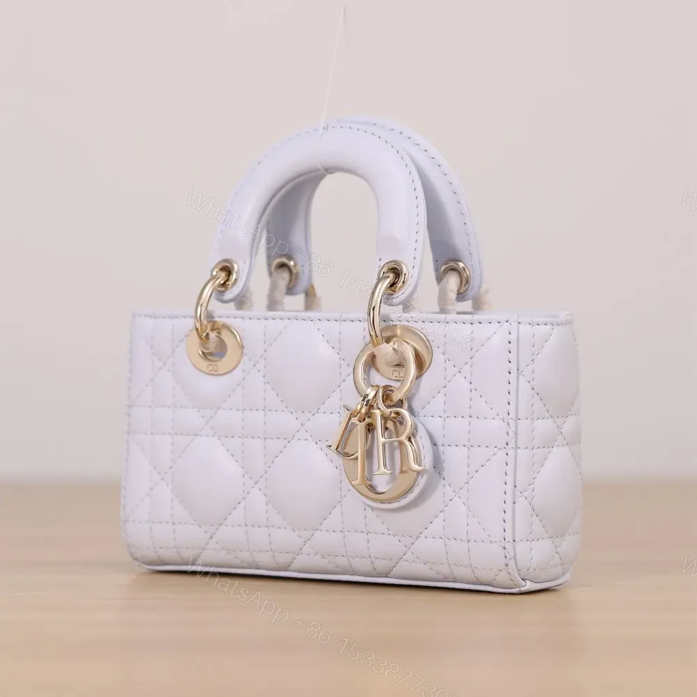 View 5 of 高仿Dior*LadyDJoy系列S0910M26Z小羊皮戴妃包藍色Mini免檢版