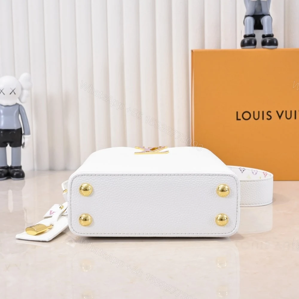 View 6 of Louis Vuitton X Takashi Murakami Capucines BB White 21Cm M13253