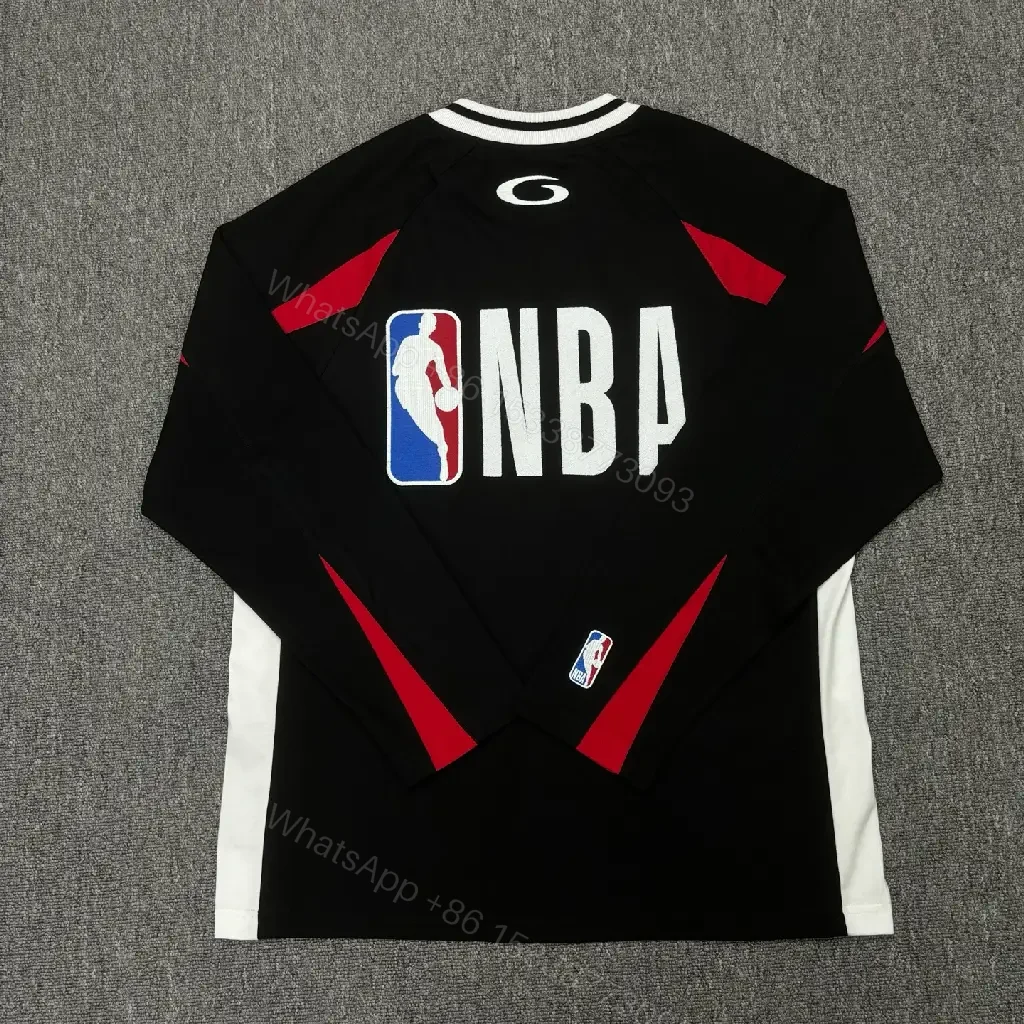 View 7 of Black Jersey + Premium Knit + Street Luxe + Bold BALENCIAGA-style Graphic + Jersey Top