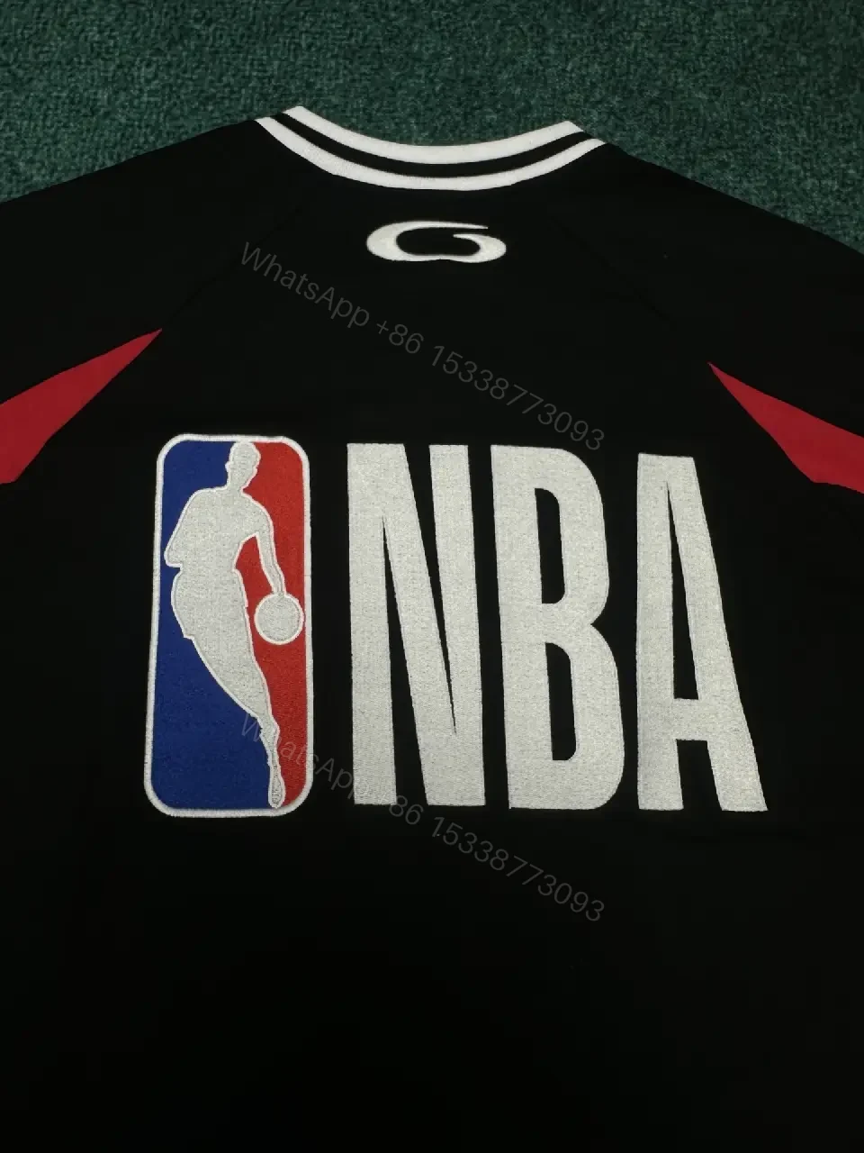 View 9 of Bold Black-White-Red Jersey: Premium Streetwear Comfort