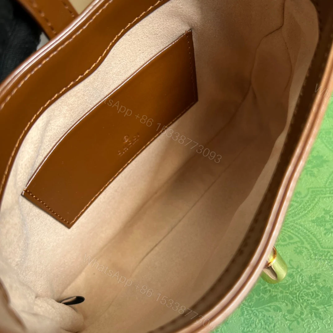View 6 of GG JACKIE MINI 19 SHOULDER BAG IN CINNAMON BROWN CALFSKIN