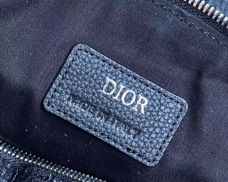 View 7 of SADDLE BAG BLACK DIOR OBLIQUE JACQUARD – DR06
