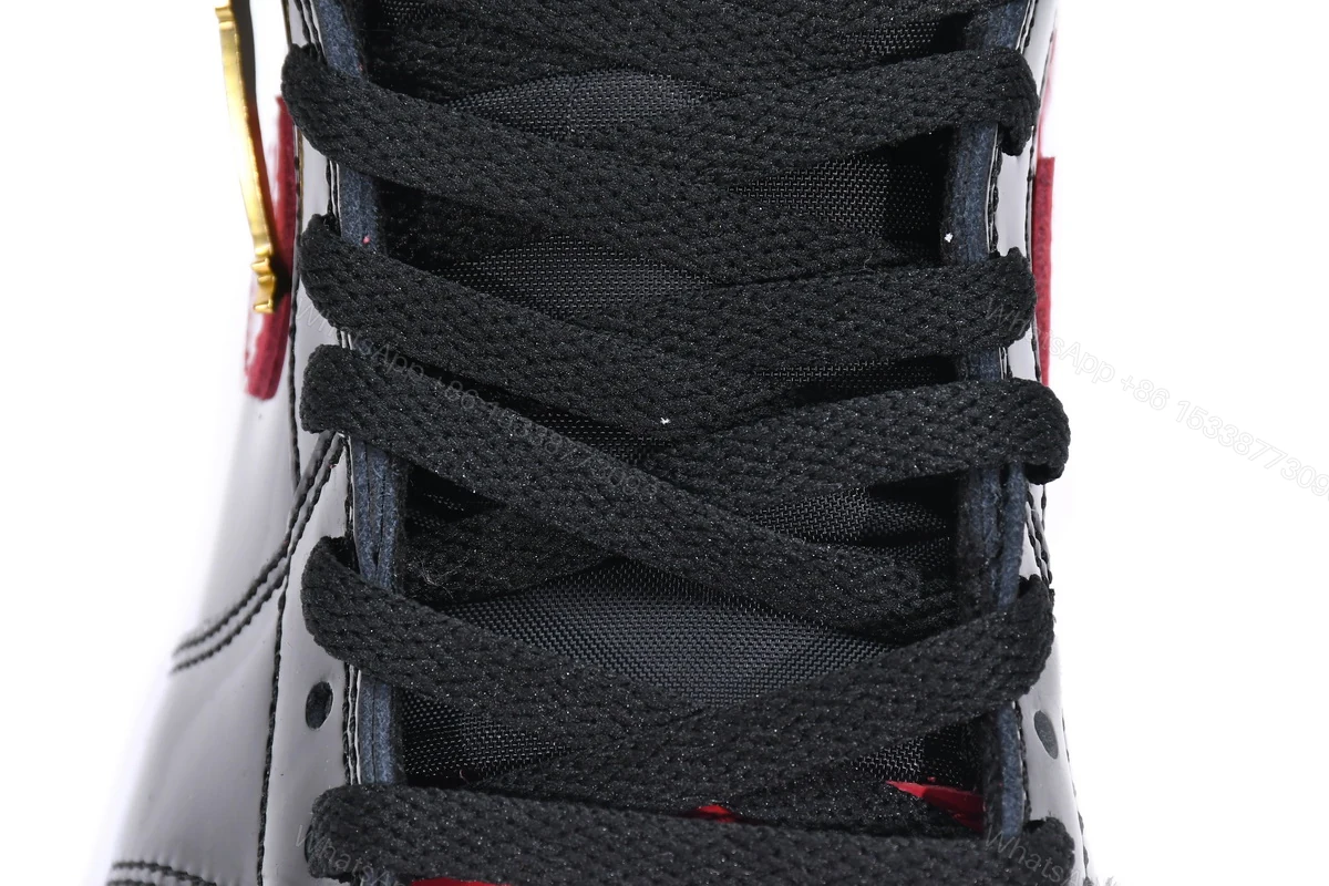 View 4 of Air Jordan 1 High OG Bred Patent 555088-063