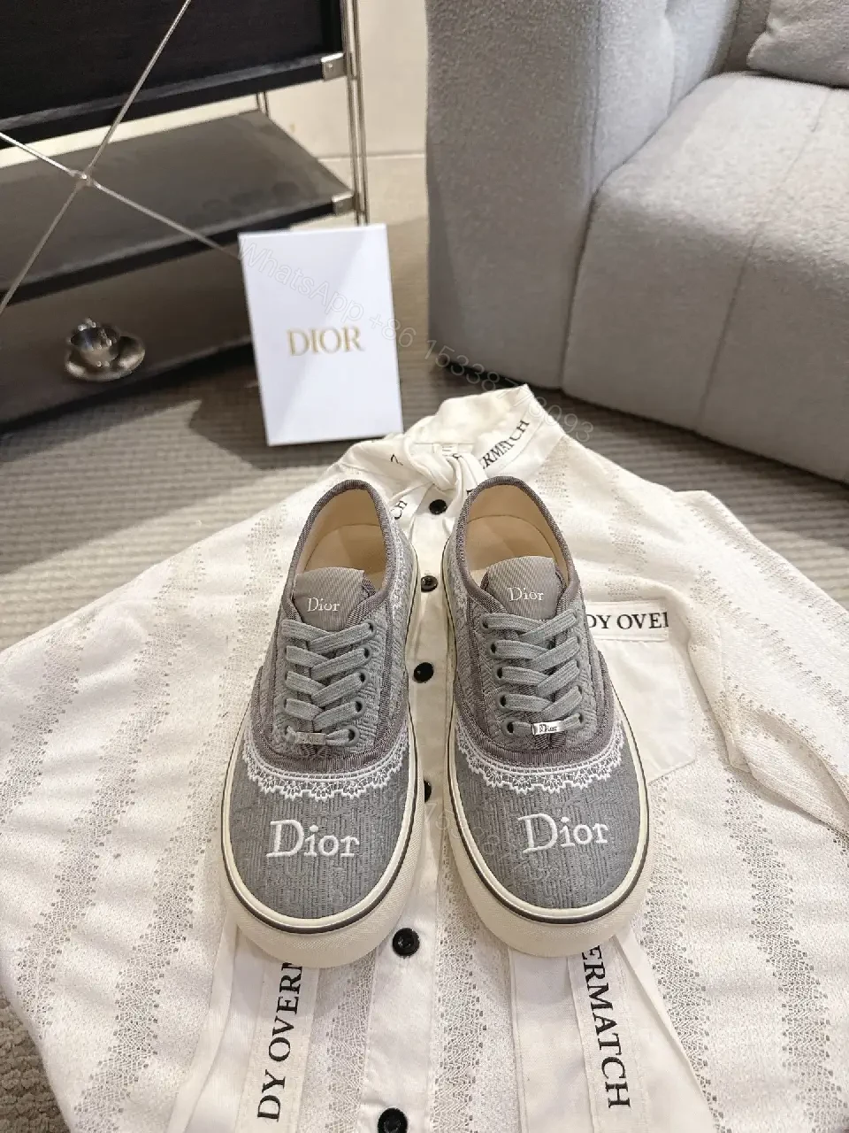 View 5 of Subtle Knit Sneaker: Premium Knit + Subtle Dior-Inspired Detailing