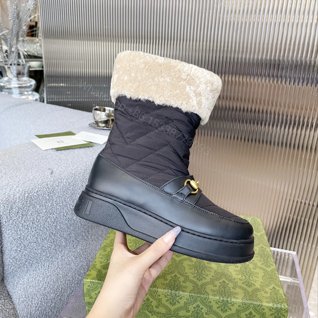 View 5 of GUCCI HORSEBIT CHEVRON QUILTED BOOTS BLACK