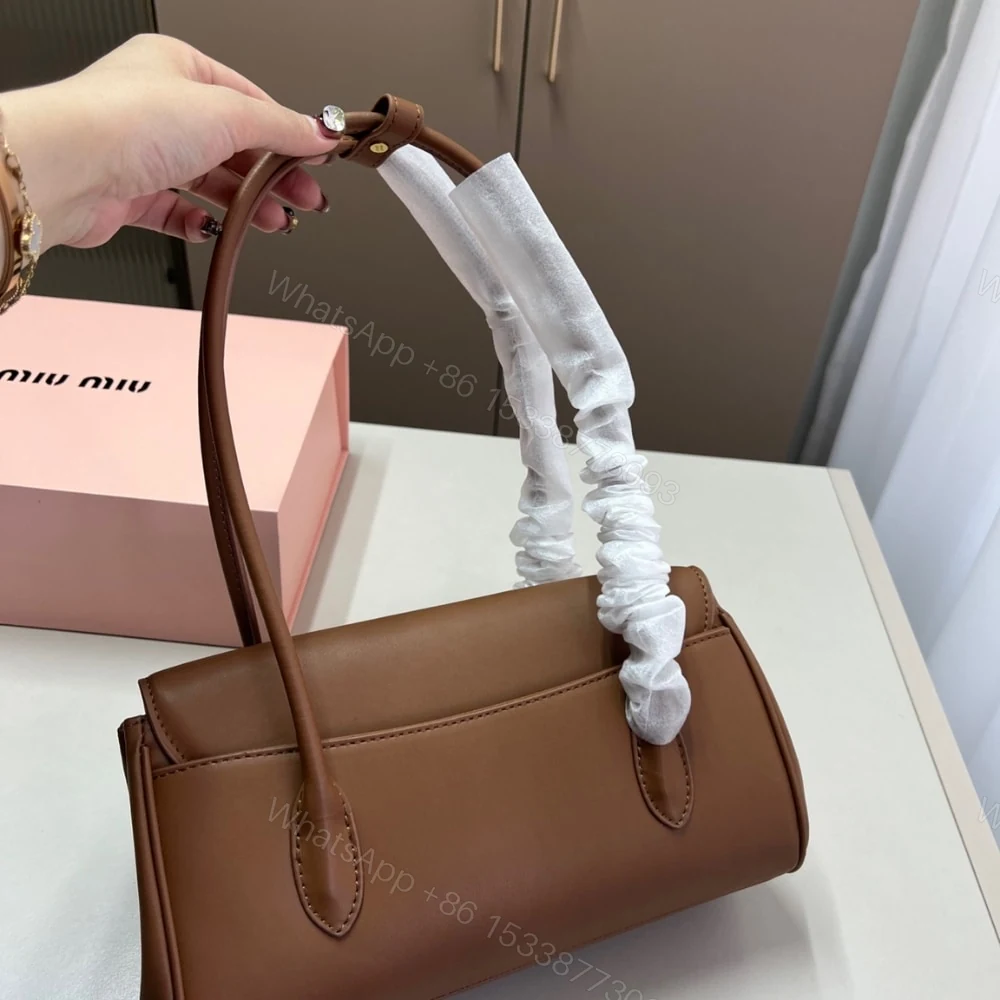 View 5 of MIUMIU SHOULDER BAG BROWN 28CM