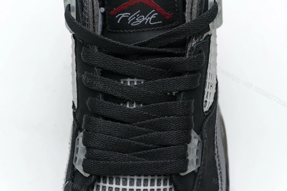 View 8 of OFF White x Air Jordan 4 Retro Bred CV9388-001