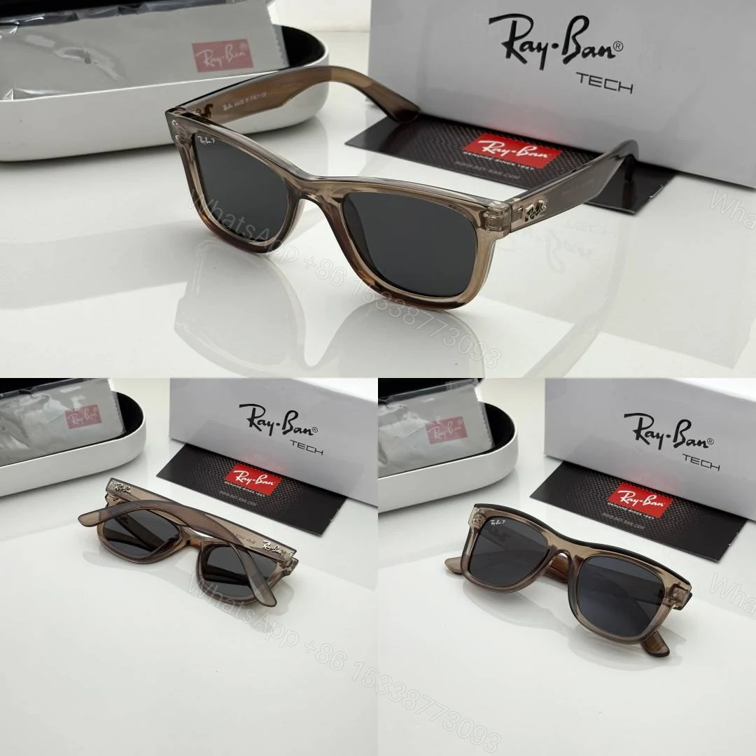 View 2 of First Copy RayBan 0502 Brown Black Sunglasses