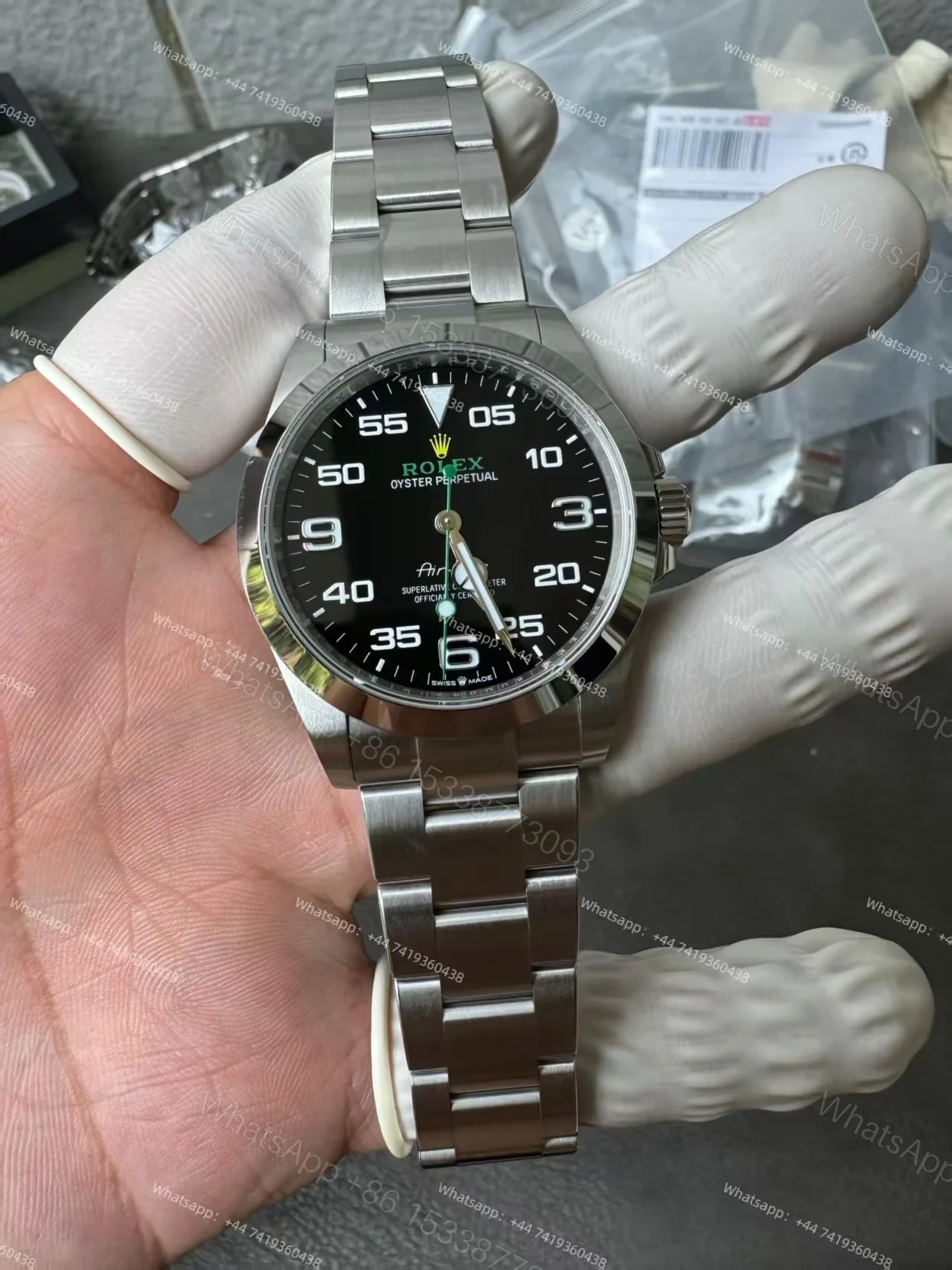 View 2 of Rolex Air-King M126900-0001 1:1 Replica Black Dial 40MM 3230 Movement Super Clone Watch