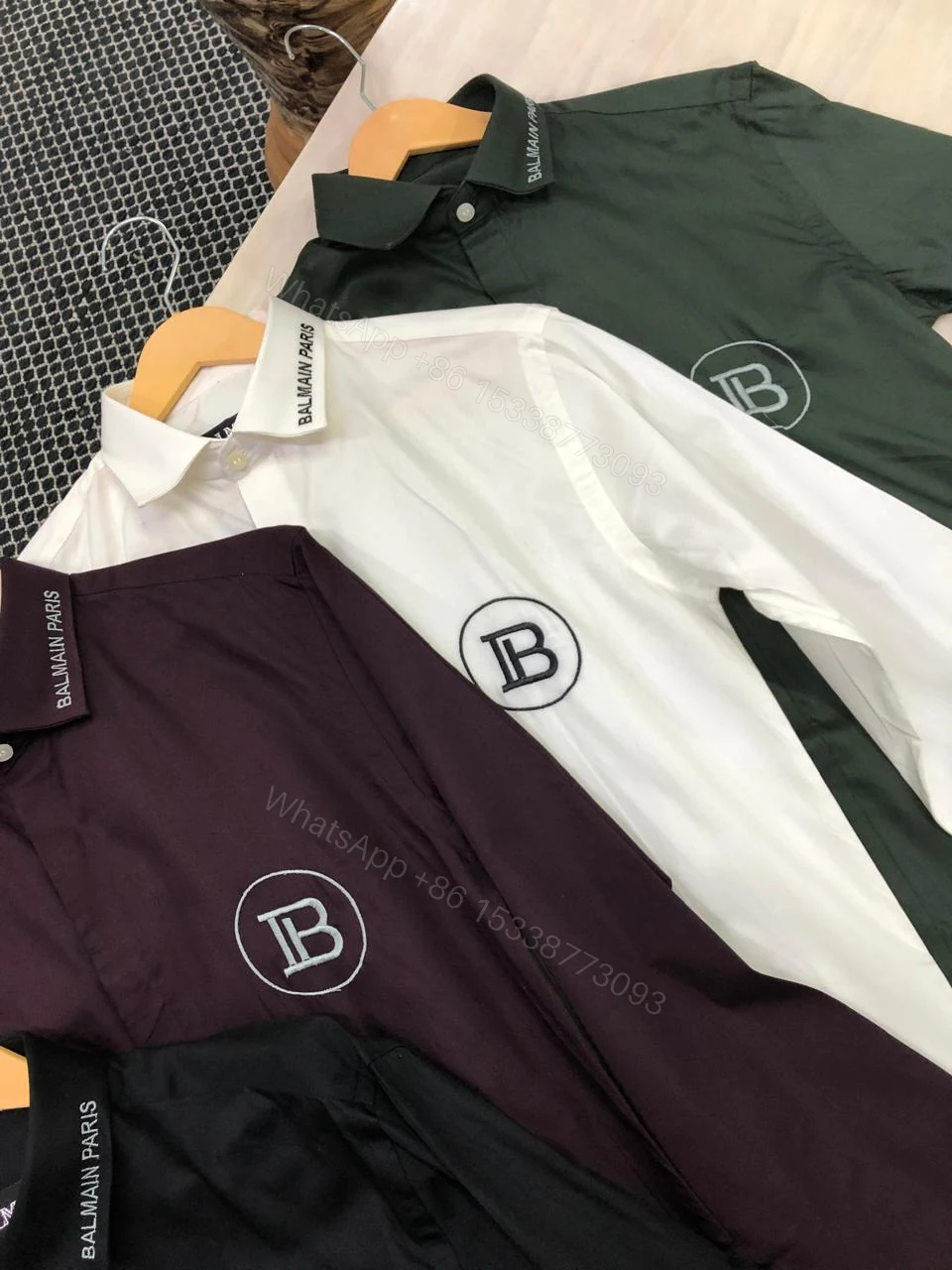 View 6 of FIRST COPY BALMAIN COTTON LYCRA SHIRTS SATIN SHIRTS