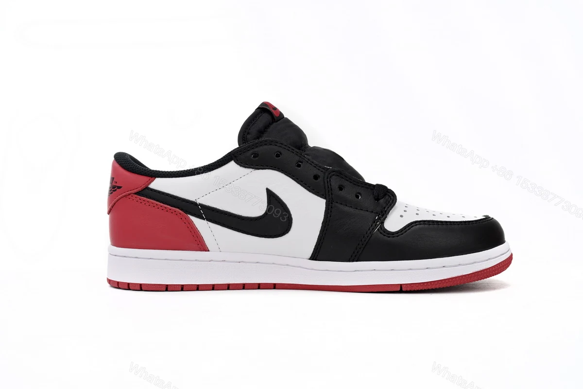 View 2 of Air Jordan 1 Low OG Black Toe CZ0790-106