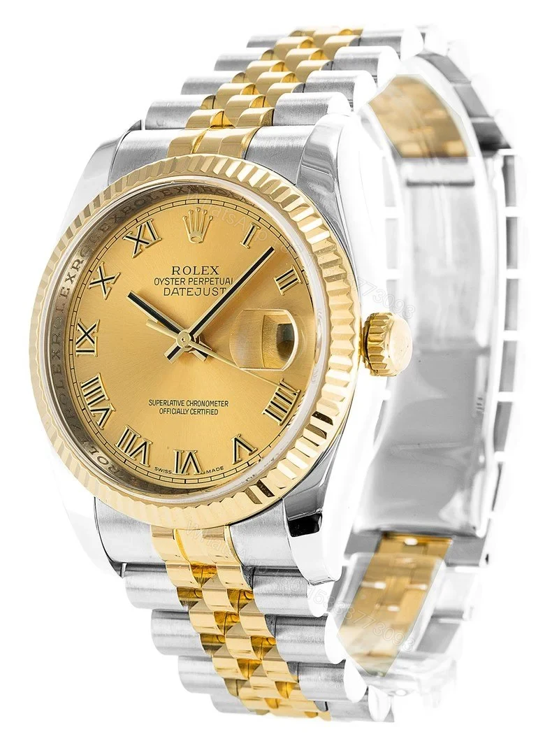 View 2 of Replica Rolex Datejust Gold Dial 116233 36 mm