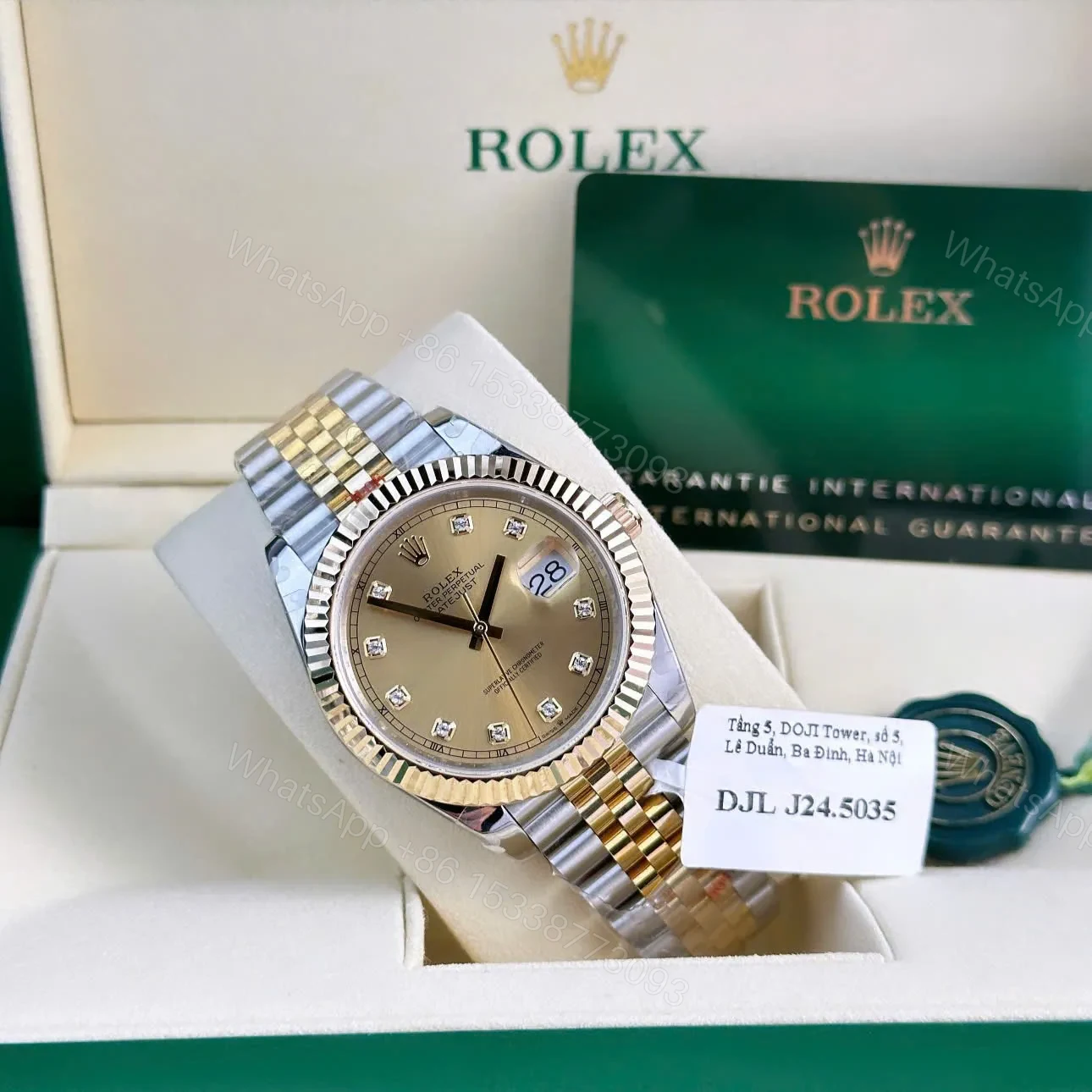 View 3 of Replica Rolex Datejust II Gold Dial 116333 41 mm