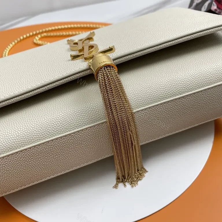 View 2 of Chic Soft-Grain Clutch: Gold-Hardware, Convertible Strap Bag