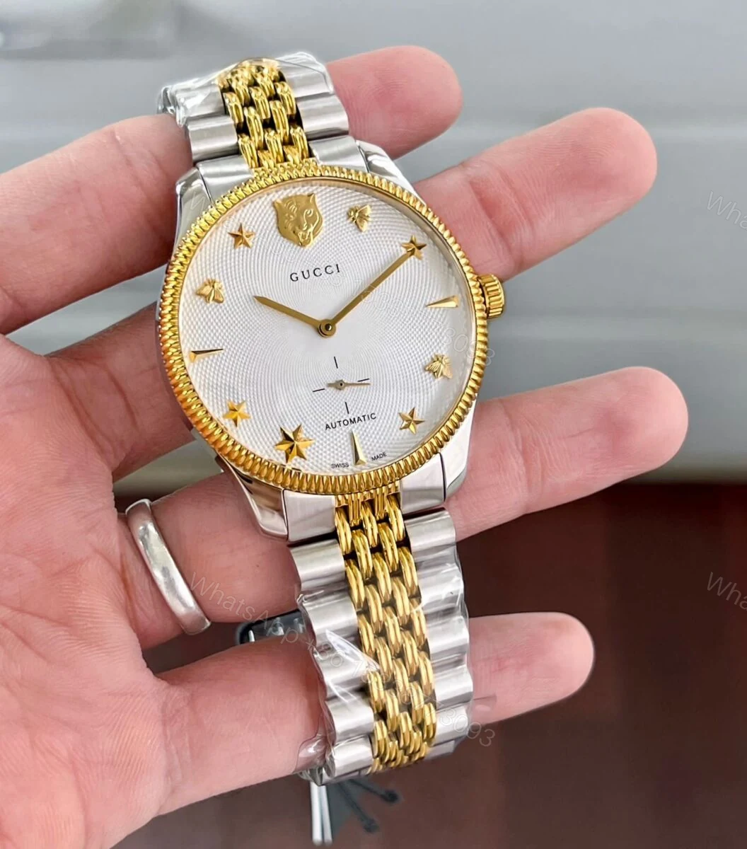 Gucci G-Timeless Gold 40MM White Dial Automatic — view 1