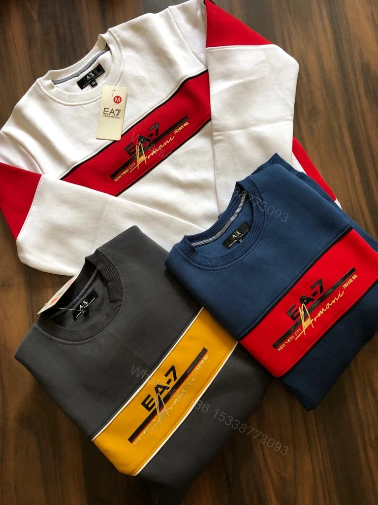View 3 of First Copy Armani Premium Quality Round Neck Sweatshirt