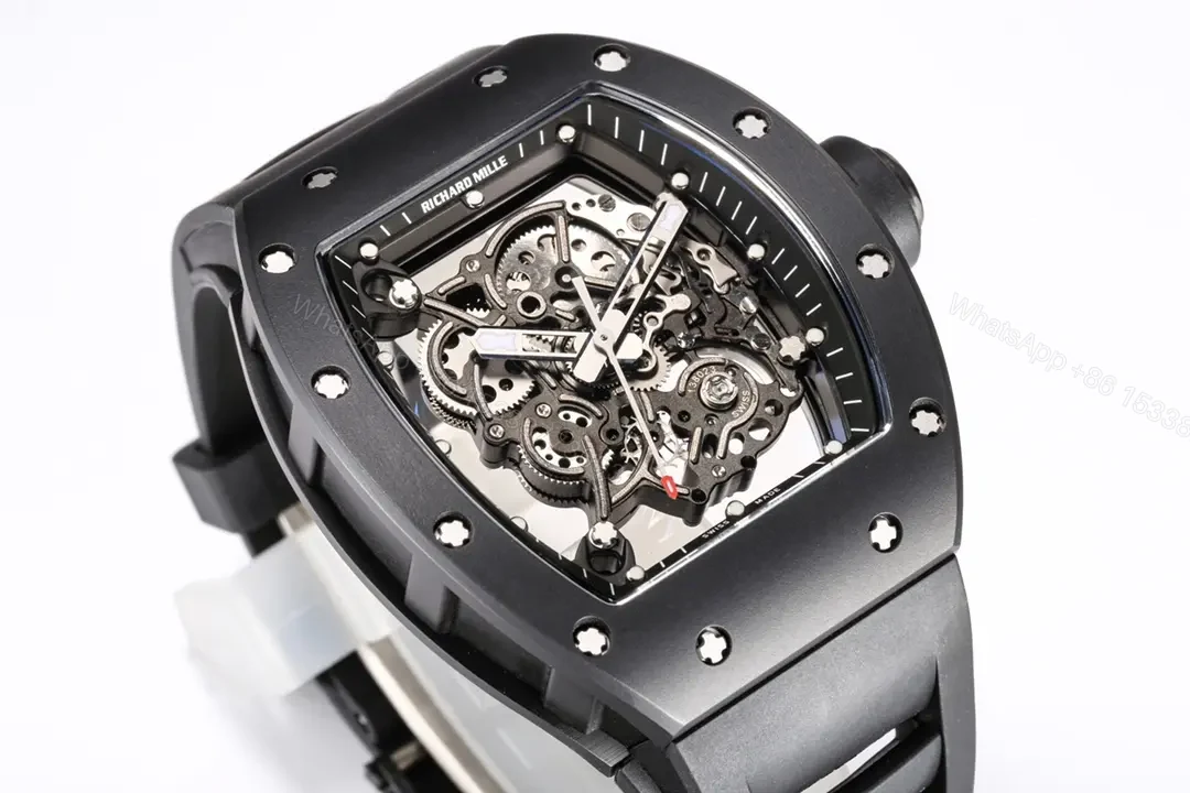 View 2 of EUR Factory BBR Richard Mille RM055 Black Skeleton Watch