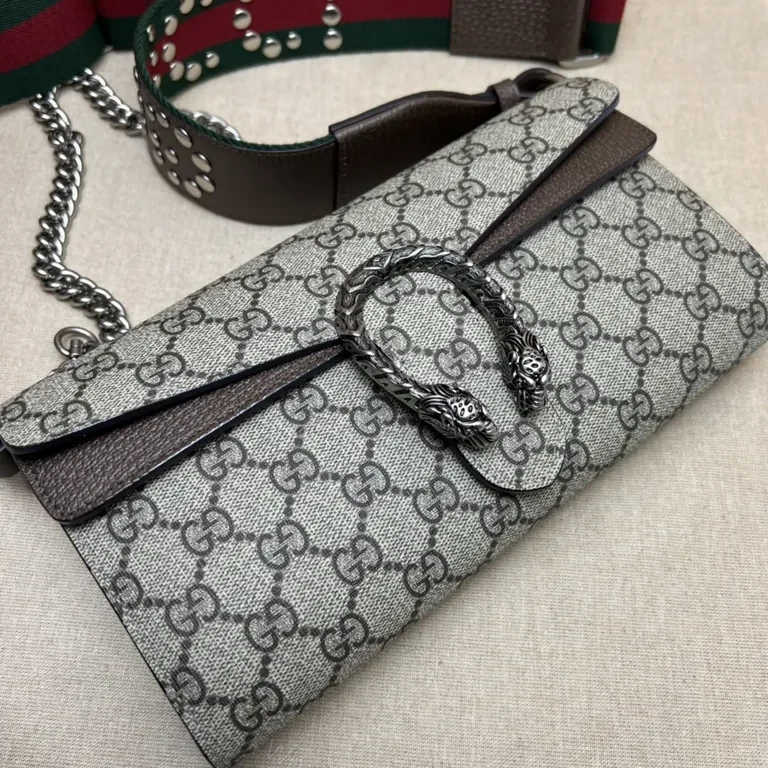 View 9 of Purple/Black GG Leather Belt Bag â€” Luxe Monogram, Crossbody Style
