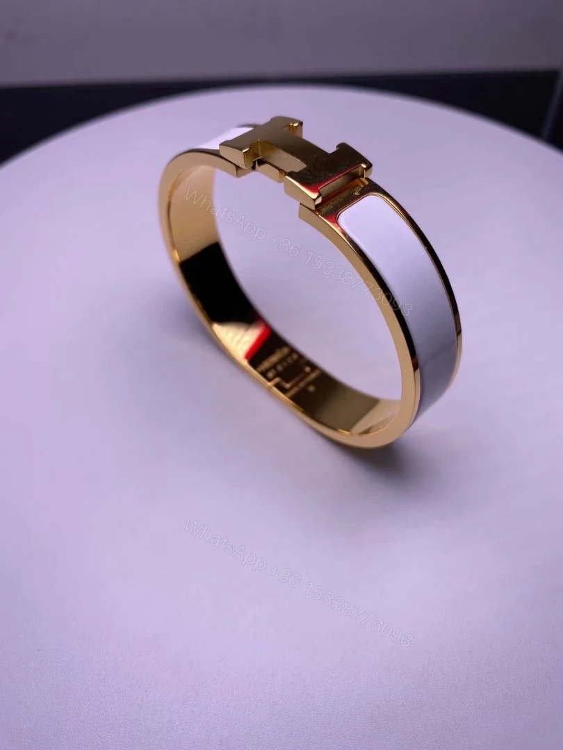 View 3 of 100% Original Hermes H Bracelet