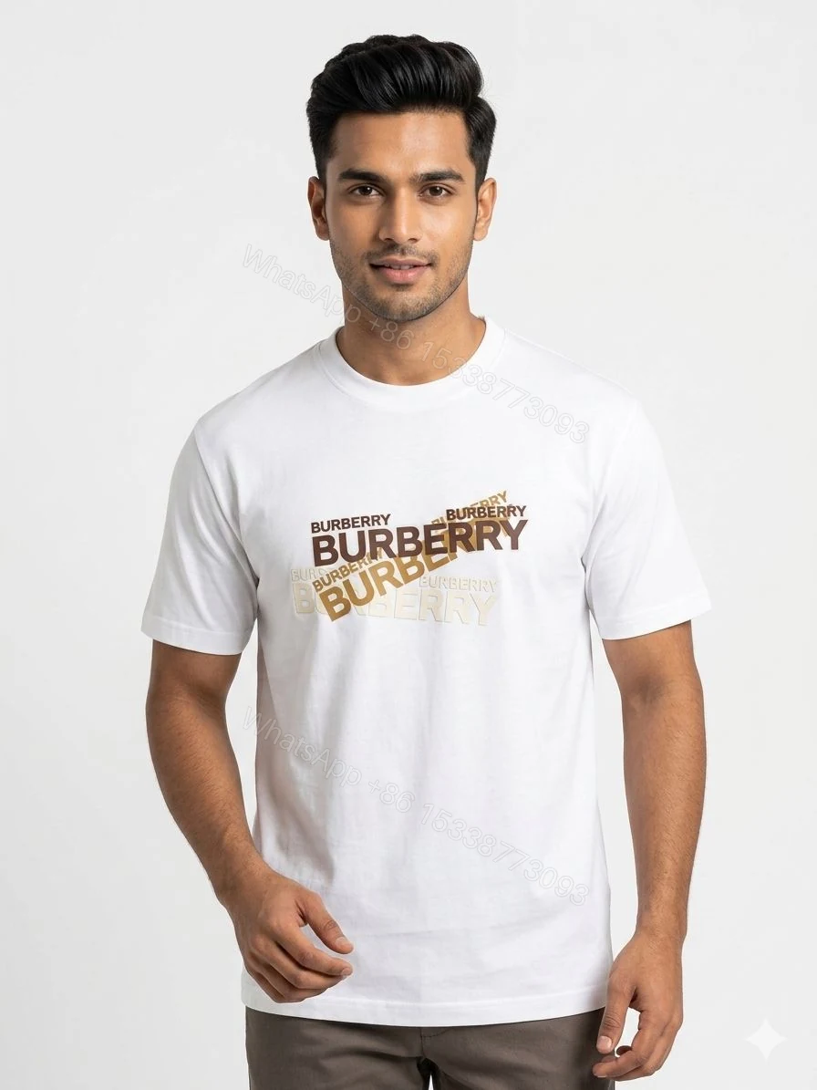 View 16 of FIRST COPY BURBERRY DESIGNER ROUND NECKS SUMMER T-SHIRT
